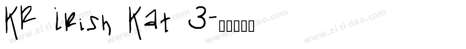 KR Irish Kat 3字体转换